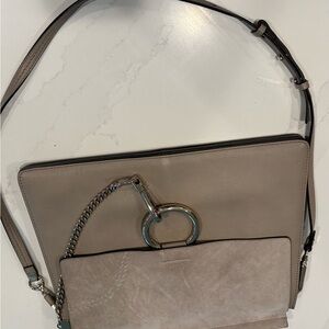 Chloe Taupe and Beige Satchel